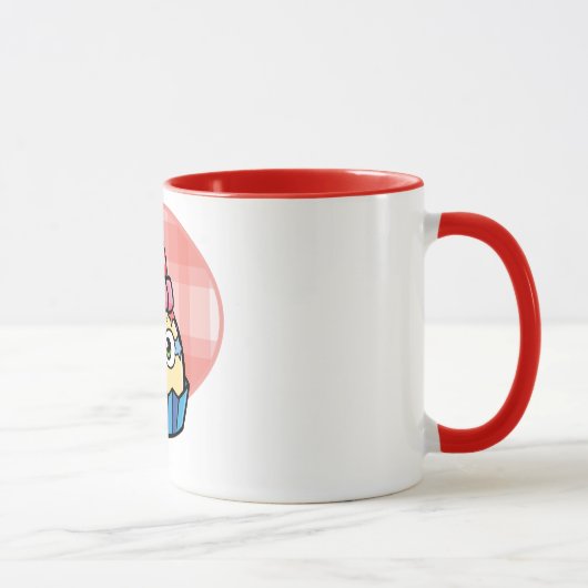 La tasse de deux tons huent le petit gâteau (Droite)