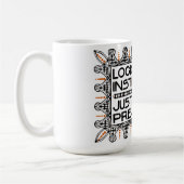 La tasse de devise de Roycroft, "logique est un (Gauche)