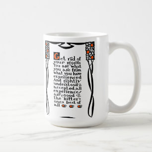 La tasse de devise de Roycroft, "se débarassent d