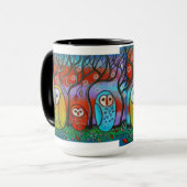 La tasse de famille de hibou (Devant gauche)
