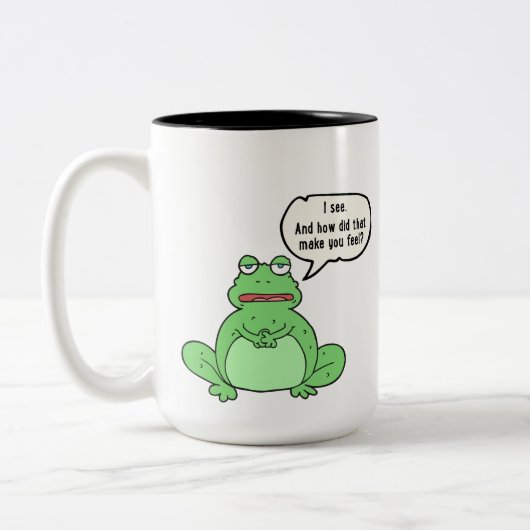 La tasse de grenouille de thérapie veut savoir (Gauche)