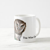 La tasse de hibou avec "ceci appartient à l'un" (Devant droit)