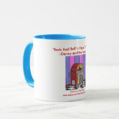 la tasse de juke-box, "rock est ici pour rester. " (Devant gauche)