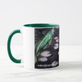 La tasse de Koi vert et noir (Gauche)