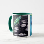 La tasse de Koi vert et noir (Devant gauche)