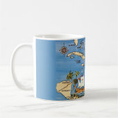 La tasse de la carte des Caraïbes (Gauche)