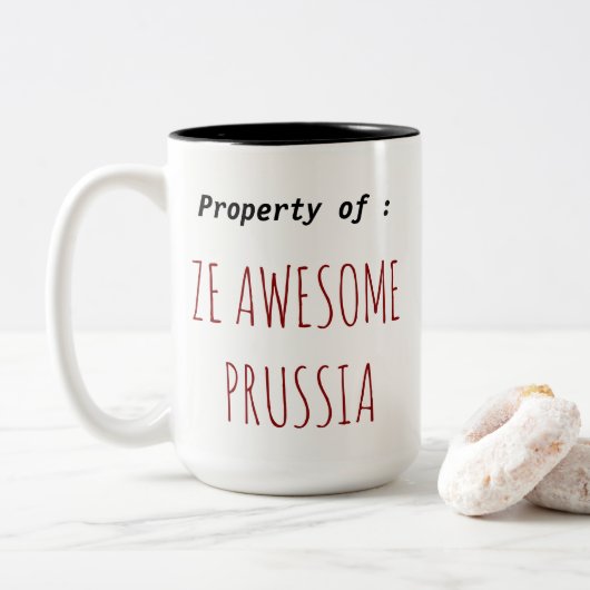 La tasse de la Prusse d'impressionnant (Avec donut)