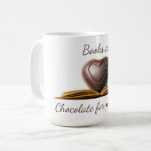 La tasse de l'amant de livre et de chocolat (Devant gauche)