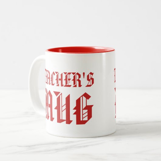 La tasse de l'enseignant | Bright Bright Fun Humou (Devant gauche)