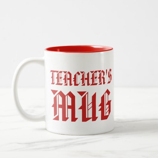 La tasse de l'enseignant | Bright Bright Fun Humou (Gauche)