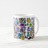 "la tasse de livre d'alphabet" - (Devant droit)
