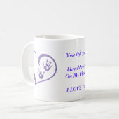 La tasse de logo de HandPrint pour des boissons, (Devant gauche)