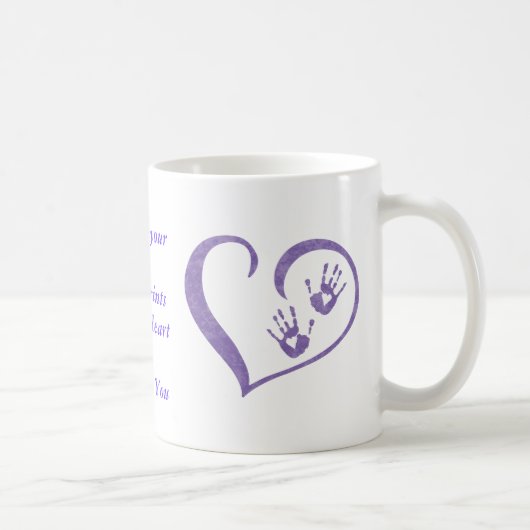 La tasse de logo de HandPrint pour des boissons, (Droite)