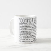 La tasse de manifeste de Comms (Devant gauche)