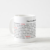 La tasse de manifeste de couples (Devant gauche)