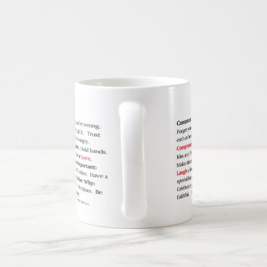 La tasse de manifeste de couples (Poignée)