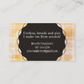 La tasse de mesure administre le carte de visite à (Dos)