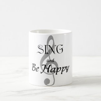 La tasse de musique "chantent et soient heureuse "