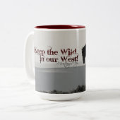 La tasse de MustangWILD "maintiennent le sauvage (Devant gauche)
