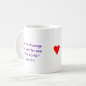 La tasse de papillon, "soit le changement… " (Devant gauche)