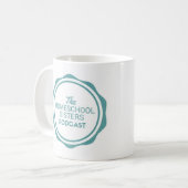 La tasse de Podcast de soeurs de Homeschool (Devant gauche)