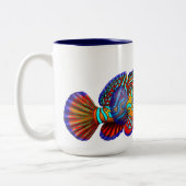 La tasse de poissons de Dragonet Goby de mandarine (Gauche)