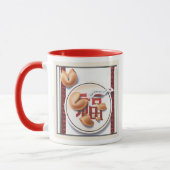 La tasse de sonnerie de blanc de © de biscuit de (Gauche)