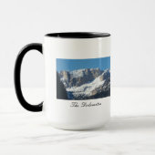 La tasse de souvenir de dolomites (Gauche)