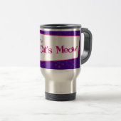 La tasse de voyage de blog du Meow du chat (Devant droit)