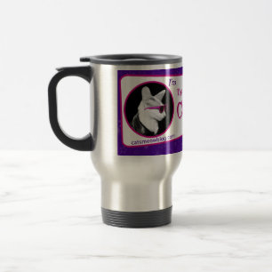 La tasse de voyage de blog du Meow du chat