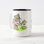 La tasse des enfants de chat et de papillon (Devant gauche)