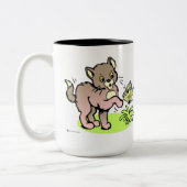 La tasse des enfants de chat et de papillon (Gauche)