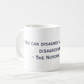 La tasse désagréable notoire de citation de RBG (Devant gauche)