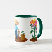 La tasse du jardinier de fleurs (Devant droit)