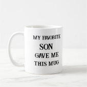 La tasse du jour de ma mère amusante mon fils préf (Gauche)