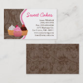 La tasse durcit le carte de visite doux de festins (Devant / Derrière)