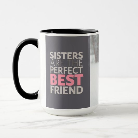 La tasse faite sur commande de soeurs vous (Gauche)