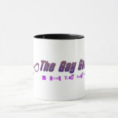 La tasse gaie de logo de geek (Centre)