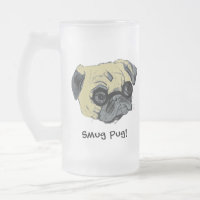 La tasse givrée par chien suffisant de carlin
