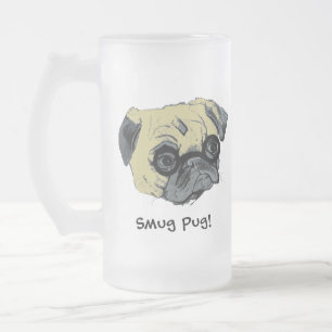 La tasse givrée par chien suffisant de carlin