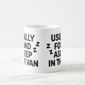 La tasse "Habituellement endormie dans le van" (Centre)