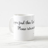 La tasse isolée perdue du papa (Devant gauche)