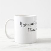 La tasse isolée perdue du papa (Gauche)