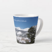 La tasse latte du parc national des Rocheuses (Angle droit)