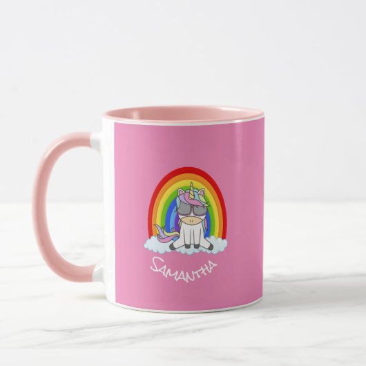 La tasse licorne rose parfaite pour son anniversai (Gauche)