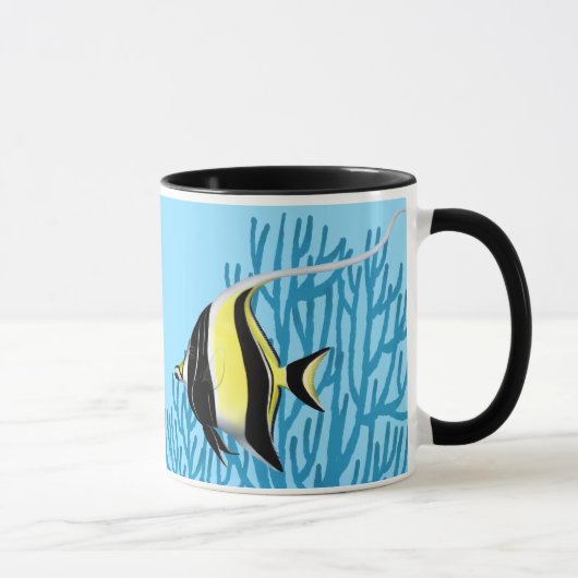 La tasse maure de poissons de récif d'idole (Droite)