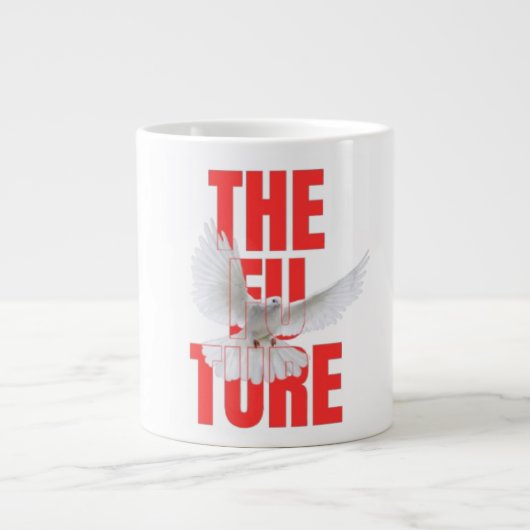 La tasse motivante de typographie future | (Devant)