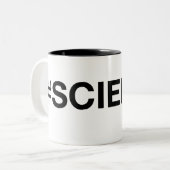 La tasse nerd libre de #Science de gluten (Devant gauche)