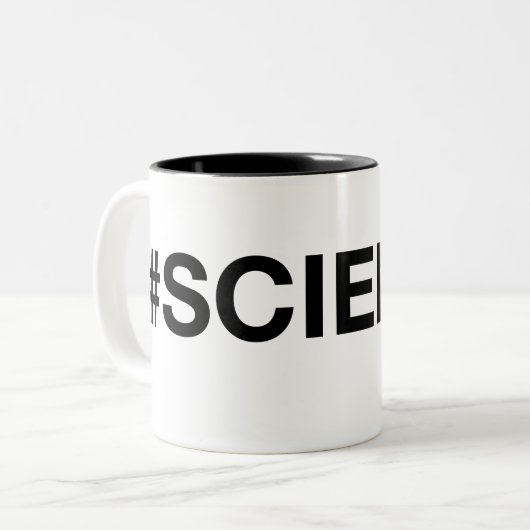 La tasse nerd libre de #Science de gluten (Devant gauche)