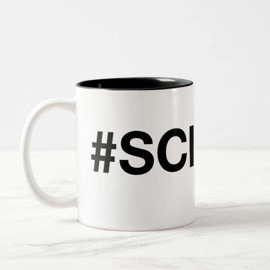 La tasse nerd libre de #Science de gluten (Gauche)